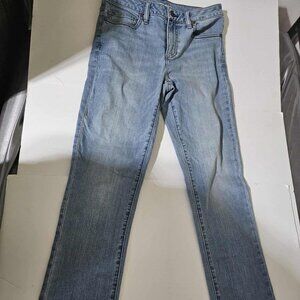 Lands’ End Relaxed Fit Jeans Size 4 Light Wash Denim